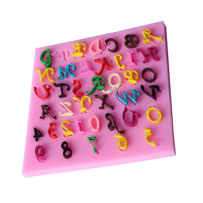 Медьелио английская силиконовая форма буквы цифровые цифры инструменты для