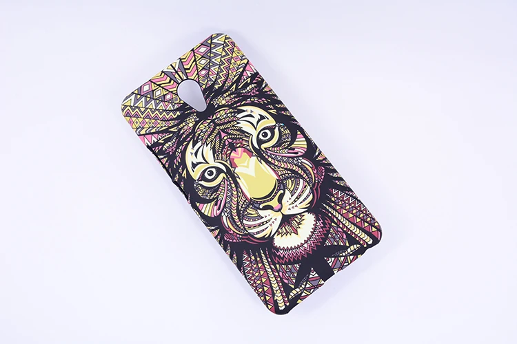 3d марка животных лев волк сова pattern жесткий задняя обложка телефон case для meizu meilan