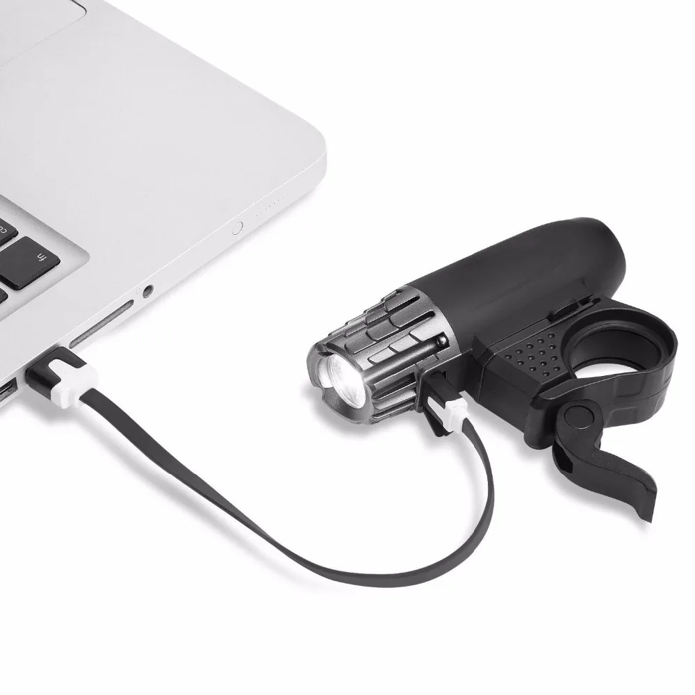 USB Перезаряжаемый велосипедный светильник мощный люмен головной светодиодный