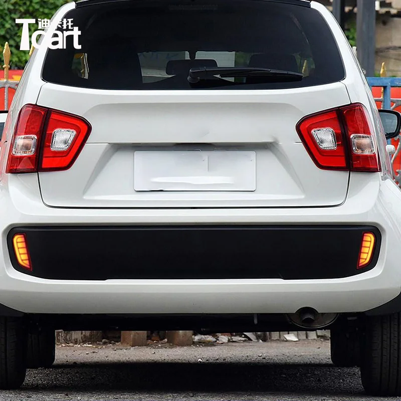 

Tcart For Suzuki Ignis 2016 2018 2019 Led Brake Lights Rear Bumper Reflector Driving Lamp Braking Accessories 12V Waterproof