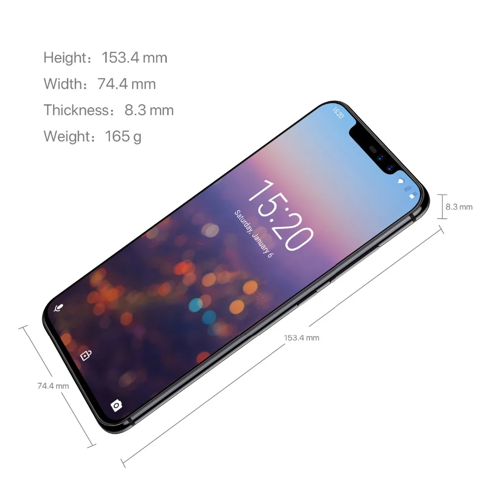 UMIDIGI Z2 6 2 &quotNotch полный Экран Смартфон Android 8 1 ГБ 64 Гб Helio P23 MT6763 Octa Core 16MP Quad Камера 4
