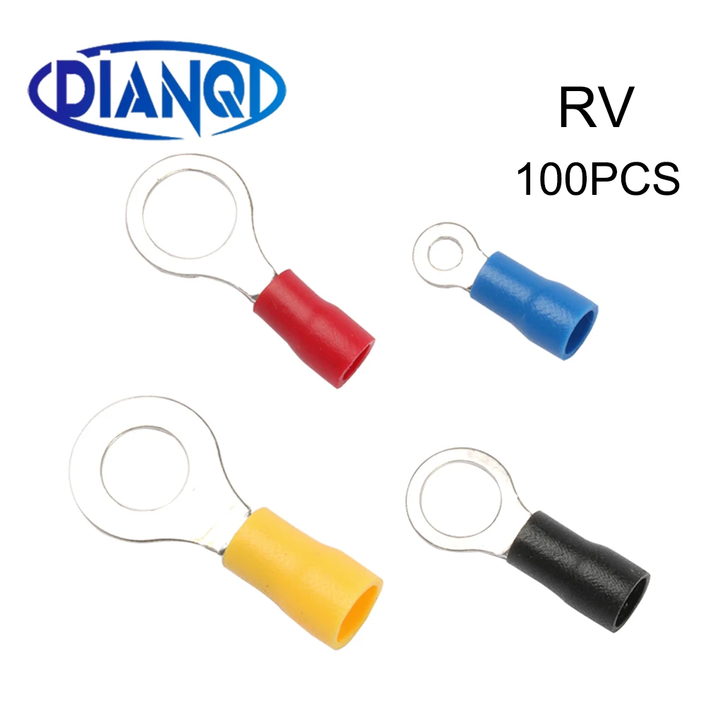 DIANQI RV1.25 RV2 RV3.5 RV5.5 красное кольцо изолированный провод разъем Электрический