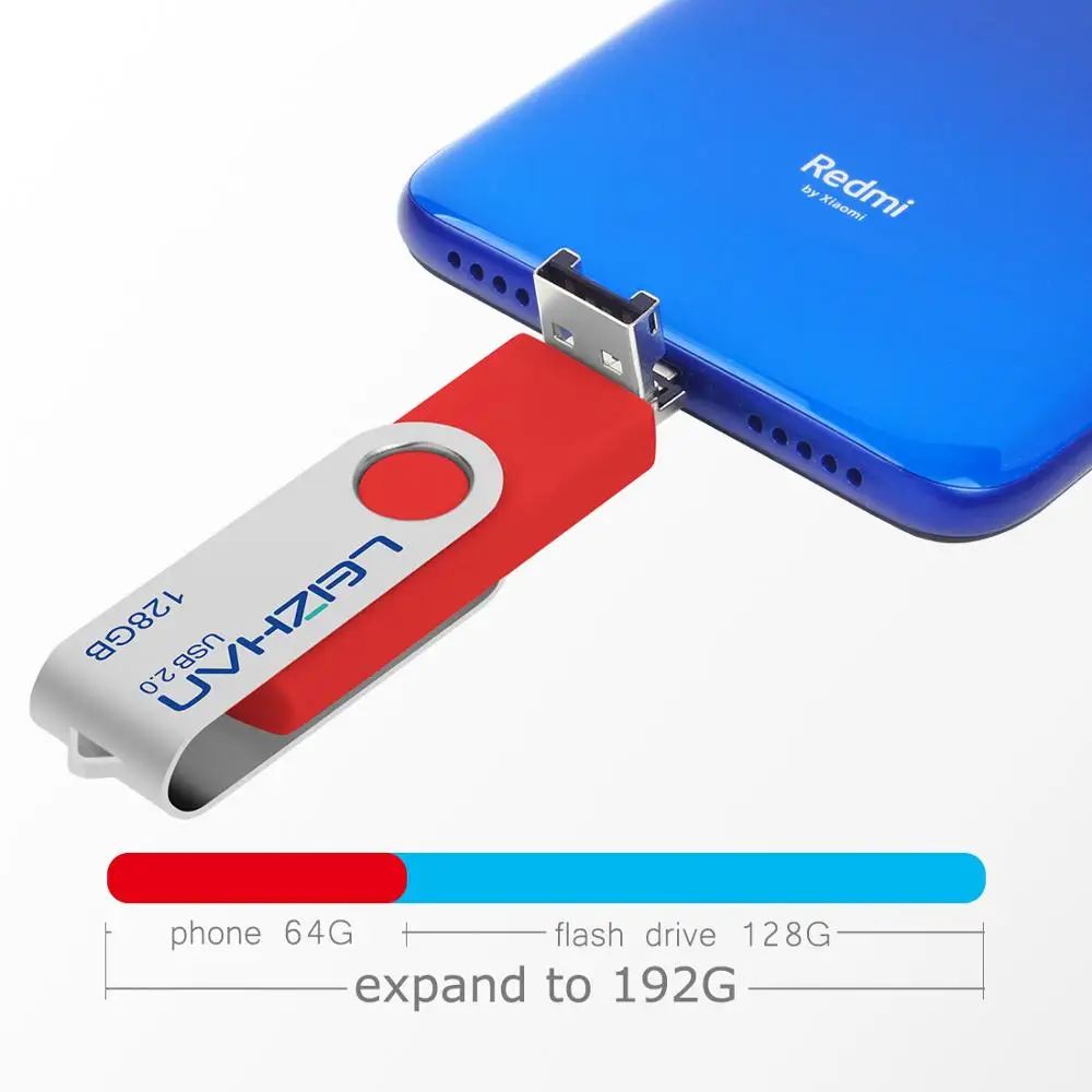 Leizhan type c USB флэш накопитель Android Phone Picture Stick для samsung Galaxy S10 S9 Note 9 S8 XiaoMi 6