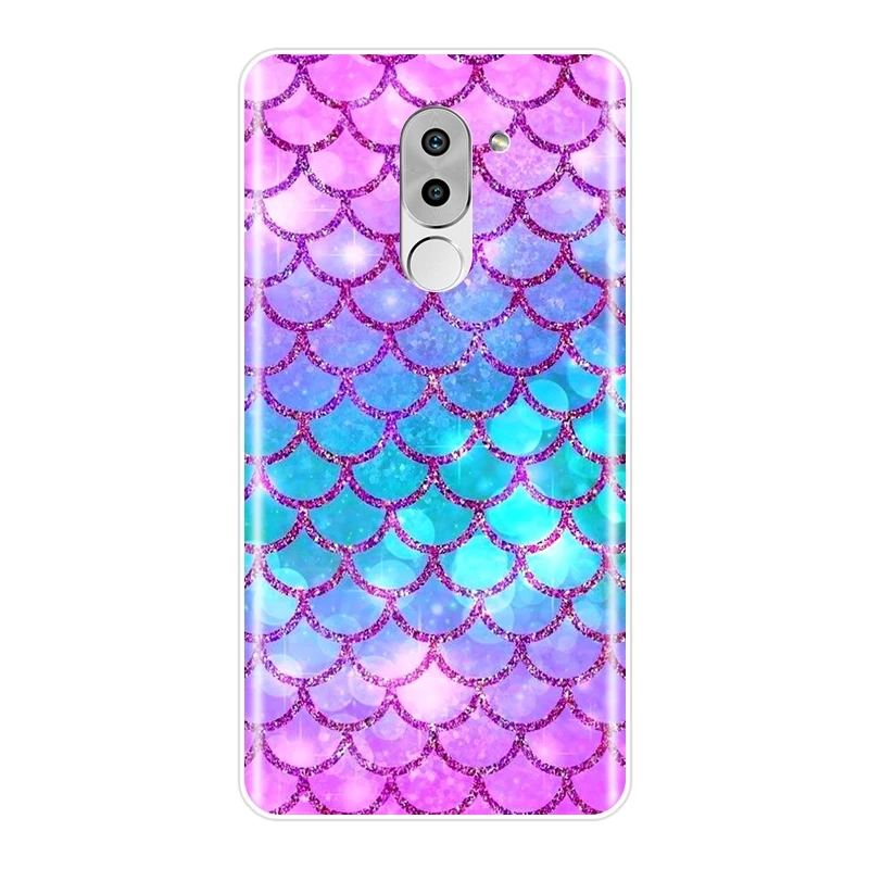 Phone Case Silicone For Huawei Honor 4X 5A 5X 6 6X Fish Scale Luxury Aesthetic Soft Back Cover 4C 5C 6C 6A Pro | Мобильные телефоны