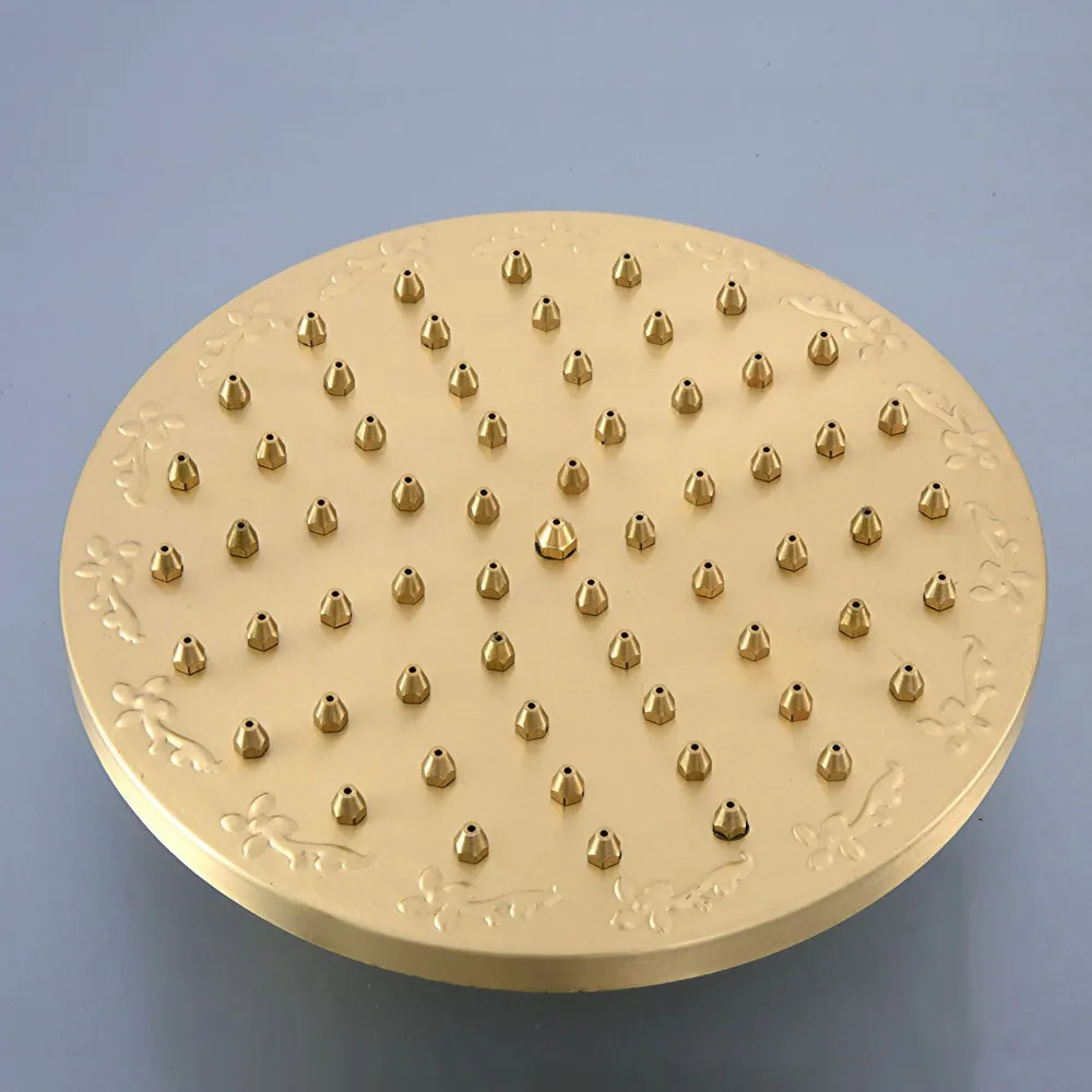 8-дюймовая матовая Античная латунная круглая душевая лейка для ванной комнаты с