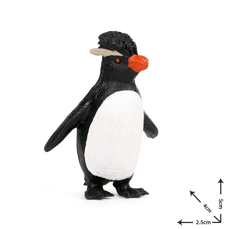 Качественная цельная имитационная модель морского животного Пингвин фигурка