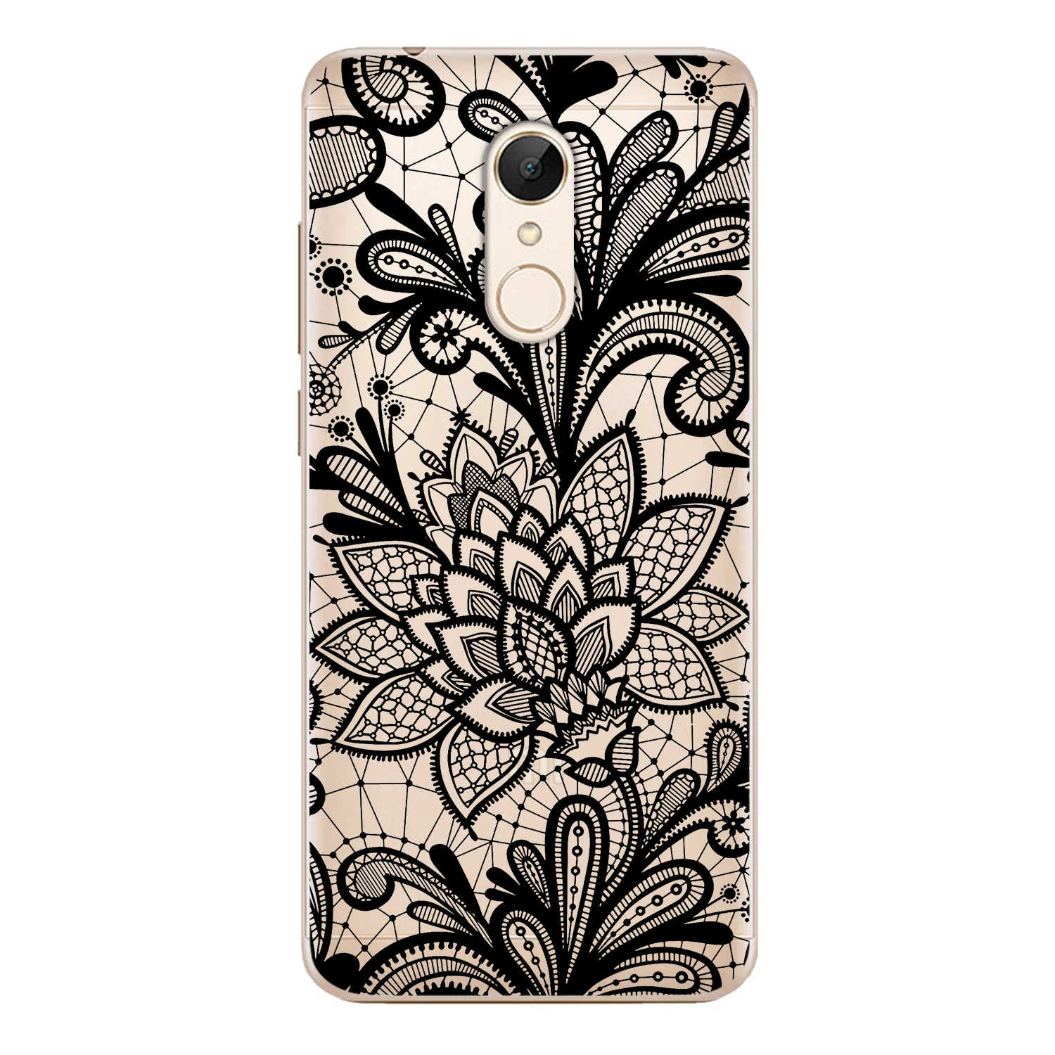 For Xiaomi Redmi 5 Case Cover 5.7&quot Soft TPU Silicone Popular Cute Color Mandala Lace Stripe Flower Painted Protective Phone |