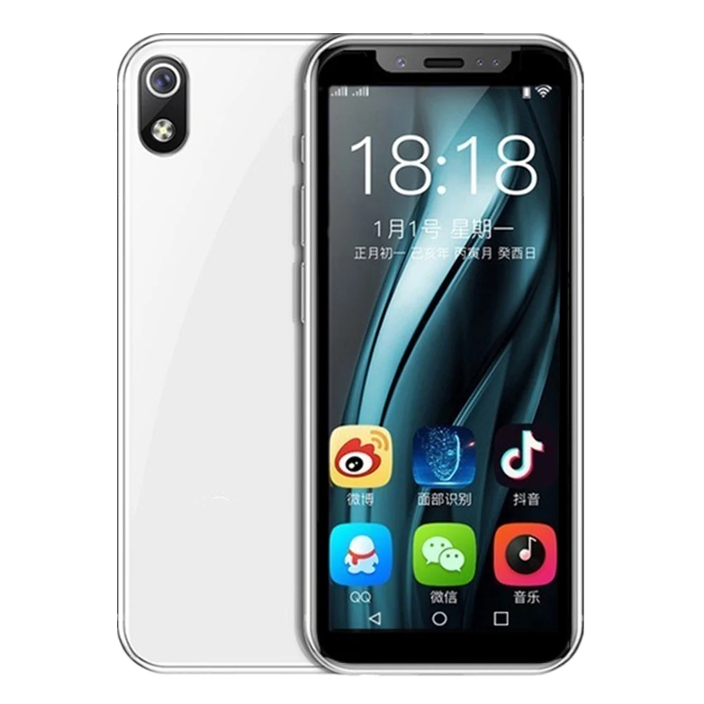 White I9S Супер мини мобильный телефон K-TOUCH I9S Android 8,1 MTK6580 16GB rom Роскошная металлическая рамка Telefone Face ID gps WiFi студенческий смартфон - Цвет: White I9S