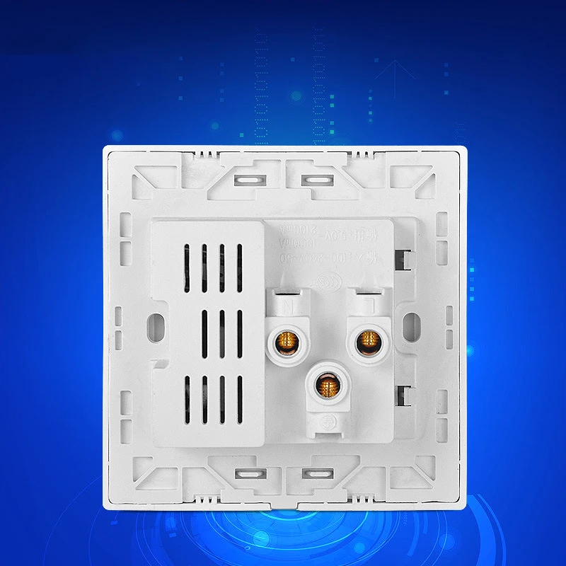 Бесплатная доставка универсальная Белая настенная розетка с 2 USB портами