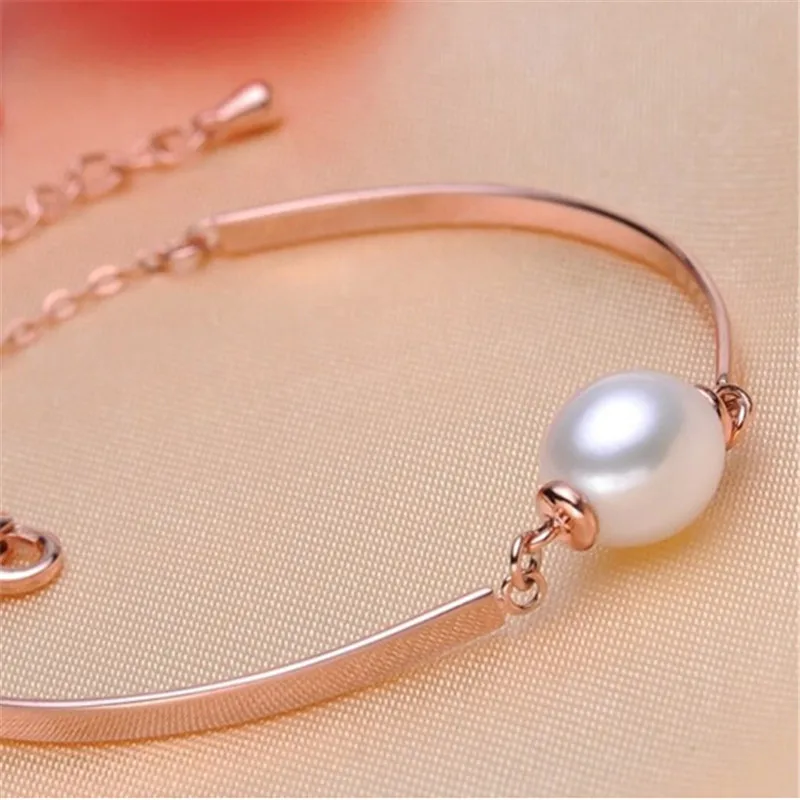 YIKALAISI натуральный пресноводный жемчуг очаровательный модный браслет ювелирные