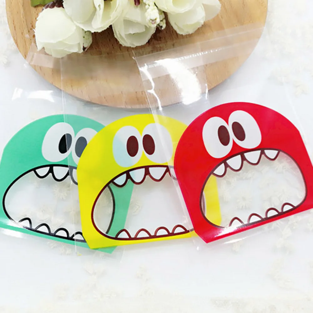 100 шт. детские сумки для бисквита|biscuit cookies|cookie biscuitcookie monster bag |
