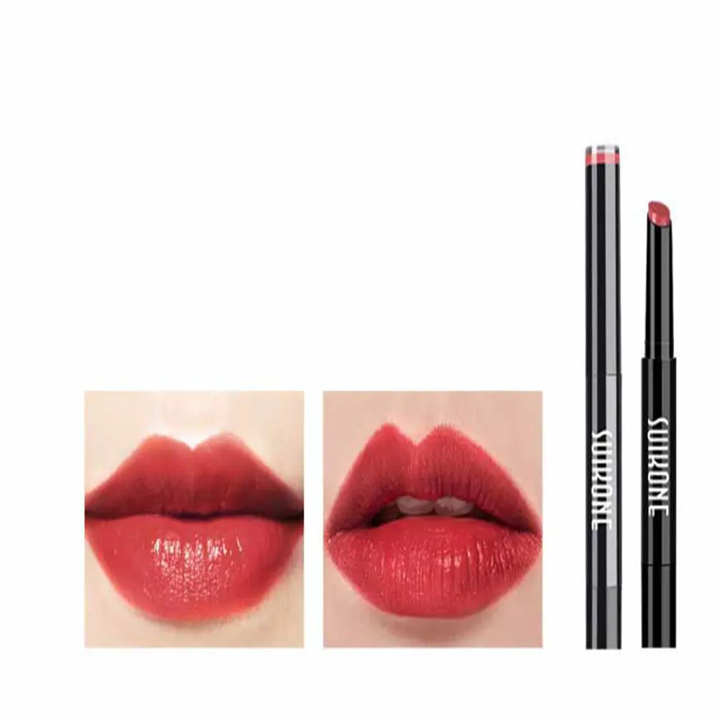 Матовая помада Водонепроницаемый гламурный блеск макияж металлик губ Gloss Stick