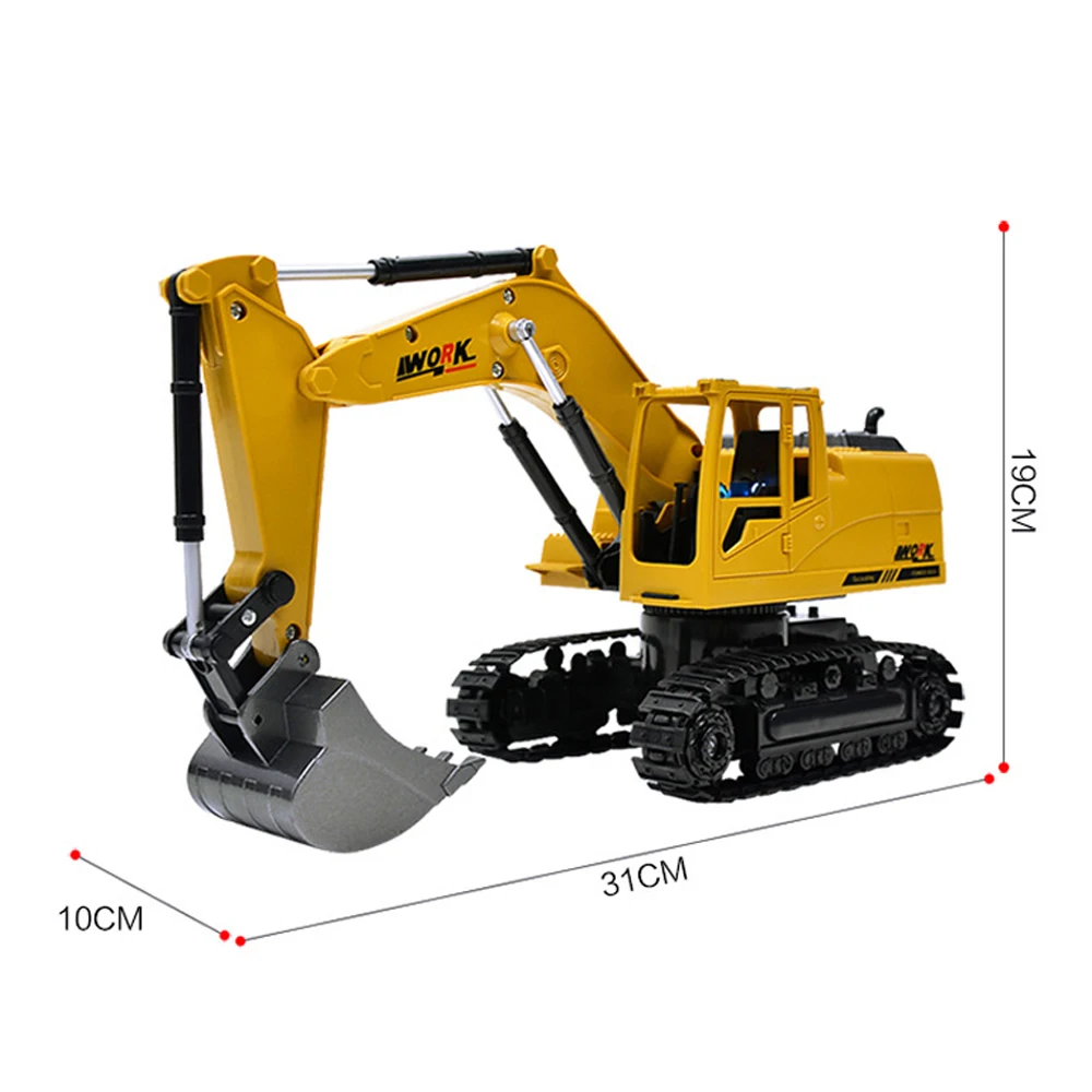 Моделирование RC экскаватор игрушки с музыкой и светом детские мальчики грузовик