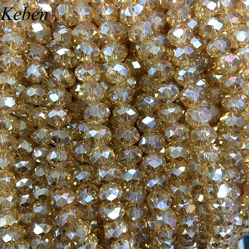 Кристалл желтый цвет 3*4 мм 145 шт. Rondelle Австрия граненый хрусталь бусины Свободные