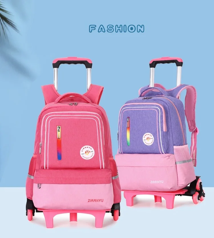 Школьные сумки на колесиках для девочек, Mochila Escolar, женский рюкзак, детский, Plecak, Szkolny, водонепроницаемый, Zaino, Scuola, школьный портфель на колесиках