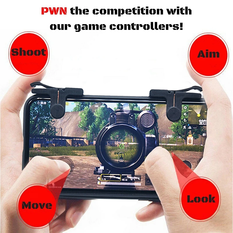 1 пара мобильного телефона игровой ручки для L1R1 шутер контроллер PUBG