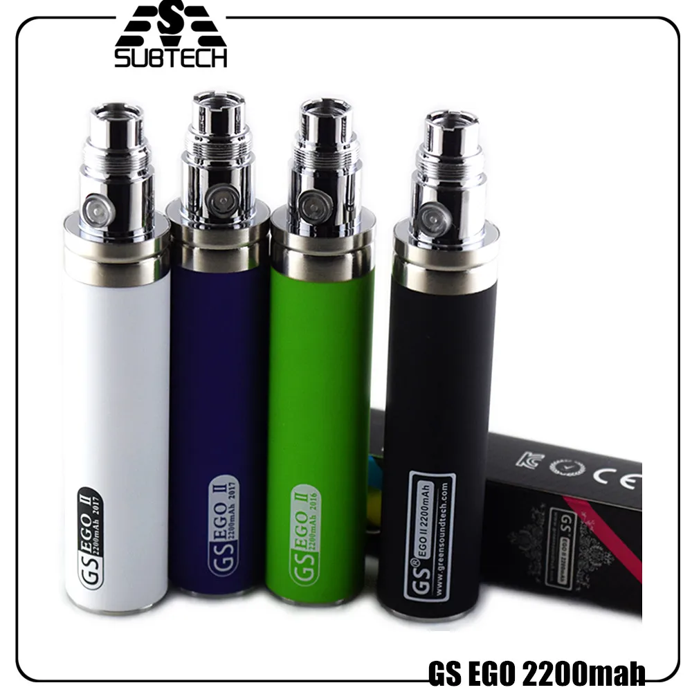 Оригинальная батарея GS eGo II 2200 мАч для электронной сигареты Ego подходит