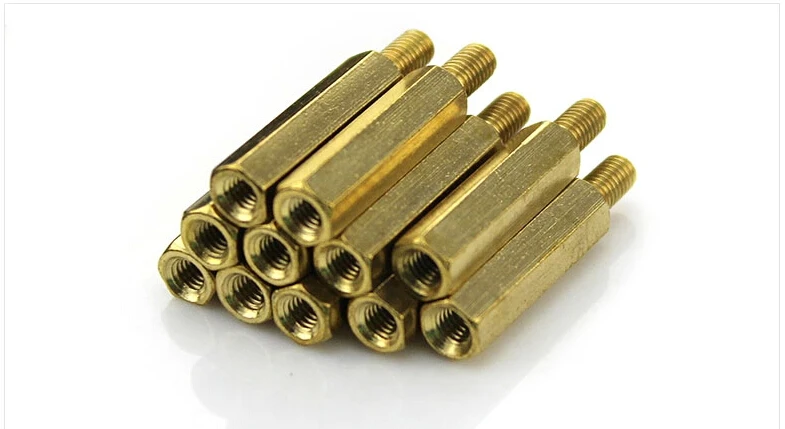100 штук M4* 18+ 6 латунь Шестигранная стойка Spacer M4 Мужской x M4 Female-18mm