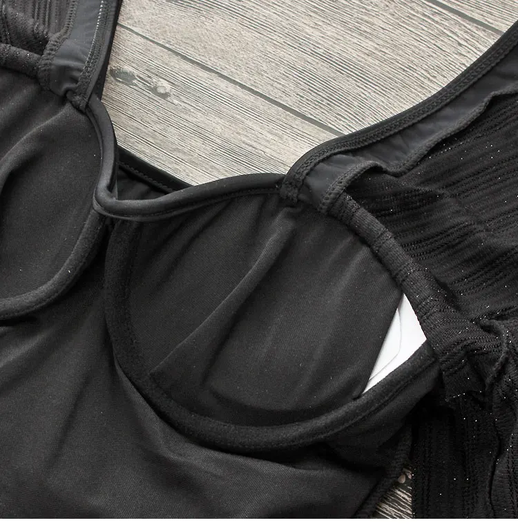 2018 Sexy Black White One Piece Swimsuit Swimwear Women Bodysuit High Waisted Bathing Suit Vintage Beach Wear Monokini | Спорт и