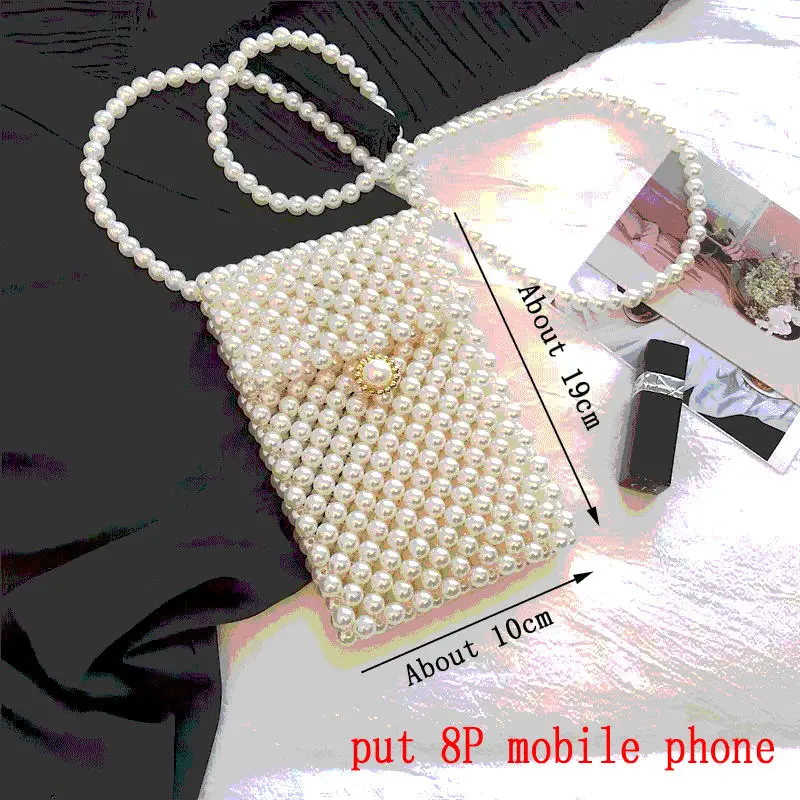 INS/Лидер продаж, Полный жемчужные сумочки Lady beaded сумка Для женщин вечерние Винтаж сумочка маленькая сумка мини портмоне сумка - Цвет: BBA001B