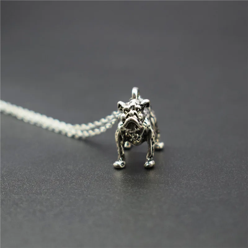 Elfin новинка винтажное ожерелье в стиле ретро с английским бульдогом высокое