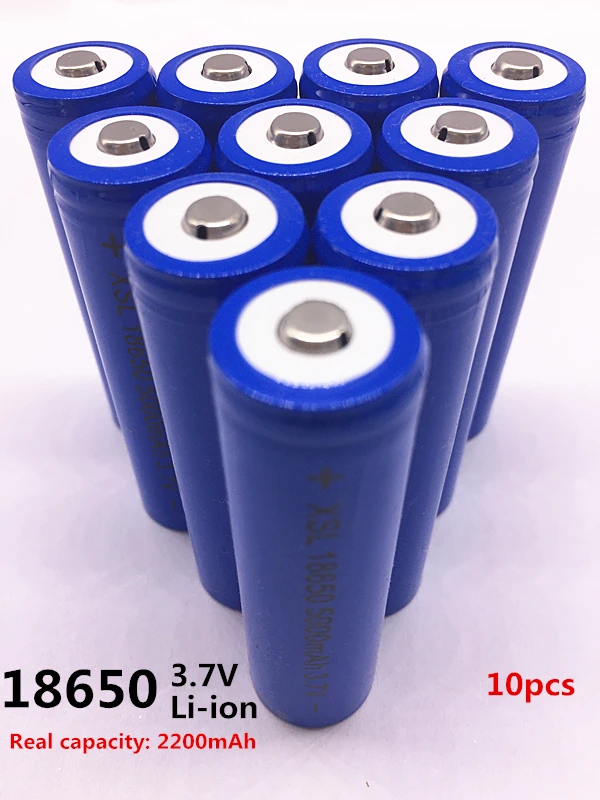 Высокое качество 5000 mAh 3,7 V 18650 для NCR литий-ионная аккумуляторная батарея для фактической емкости 2200Mah
