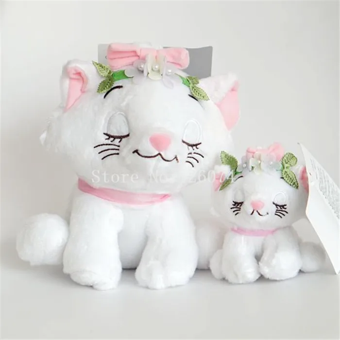 Новинка, плюшевые брелки с медвежонком из мультфильма «Marie Bunny Bear», детские мягкие игрушки в виде животных, подарки для детей, 10 см/20 см