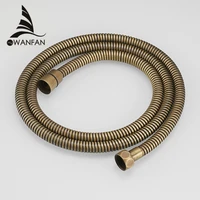 plumbing hoses stainless steel gold 150cm tube shower hose flexible shower head replacement part bathroom water hose hj 0515