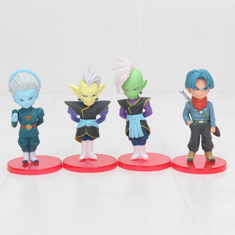 18 шт./лот Dragon Ball Z WCF фигурка Супер Saiyan Goku черный Roze Zamasu vegeta gohan ПВХ фигурка Коллекционная модель игрушки 5-7 см