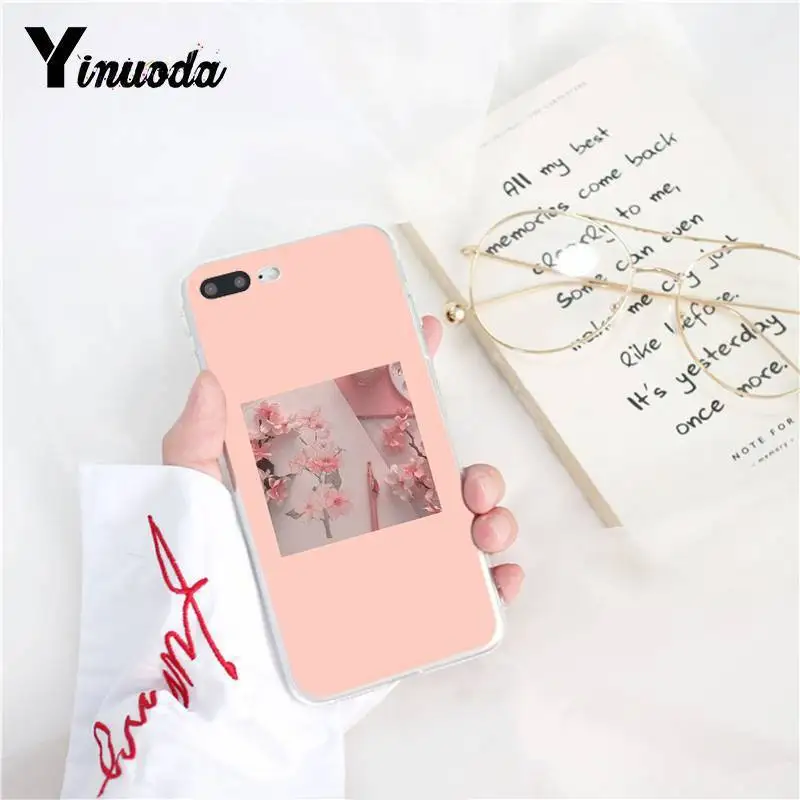 Yinuoda красивый чехол для телефона с принтом в виде цветов iPhone 8 7 6 6S Plus 5 5S SE XR X XS MAX 10 11