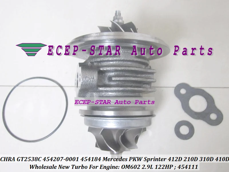 Турбо картридж CHRA GT2538C 454207 5001S 454184 для Mercedes Benz Sprinter 212D 312D 412D 97 00 OM602 2.9L