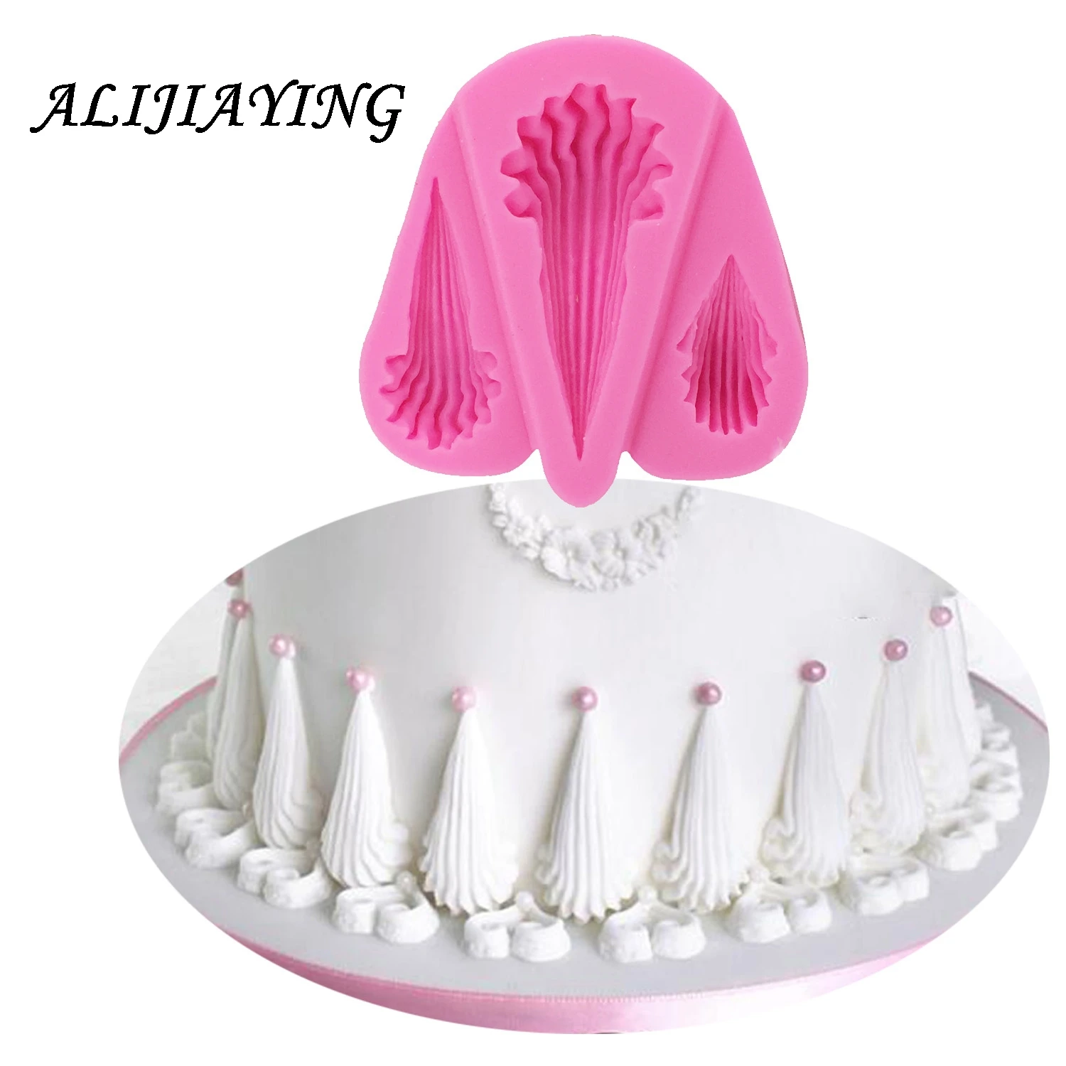 

Барокко прокрутки рельефные силиконовые формы торт границы инструменты для украшения тортов из мастики DIY печенье конфеты формы для шоколадной мастики D0887