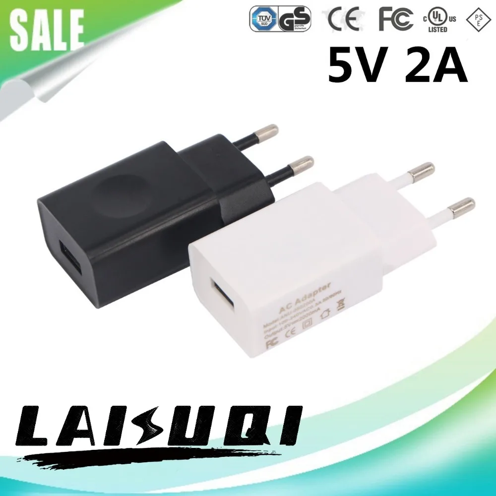 1 шт. 5В 2а USB AC/DC адаптер питания штепсельная вилка европейского стандарта