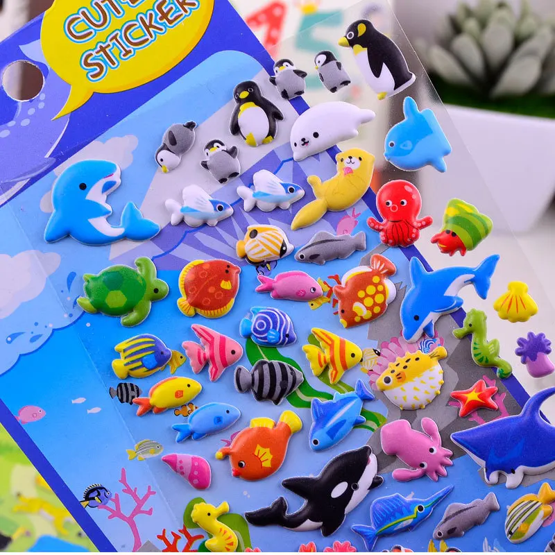 3d наклейки в виде животных XQ21|stickers kids|cute puffy stickerspuffy stickers |