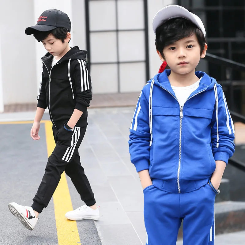 Спортивный костюм для мальчиков повседневная куртка и длинные штаны комплект