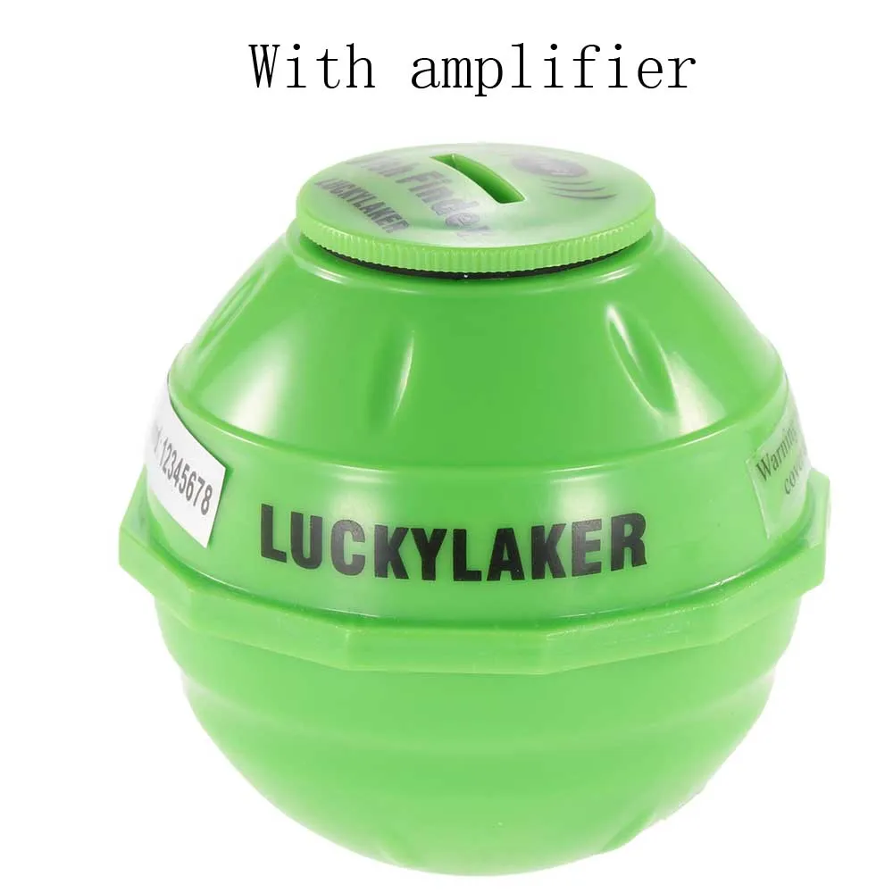 With amplifier Lucky FF916 Беспроводной Wi-Fi рыболокатор локатор 50 м/130 футов детектор морской рыбы для IOS Android умный эхолот+ Автомобильное зарядное устройство Pesca - Цвет: With amplifier