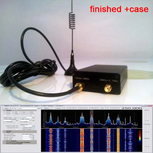 100KHz-1 7 GHz полный диапазон UV HF RTL-SDR USB тюнер приемник/R820T + 8232 CW FM VHF UHF AM (NFM WFM) DSB LSB чехол