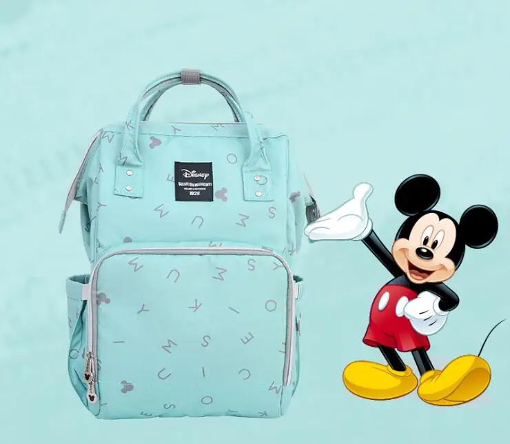 Disney пеленки сумка рюкзак для мам сумки Минни Микки большая сумка для путешествий мумия детские бутылочки для кормления подгузники компьютерные сумки