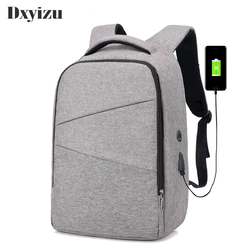 Мужской рюкзак с usb зарядкой и защитой от кражи вместительный Повседневный