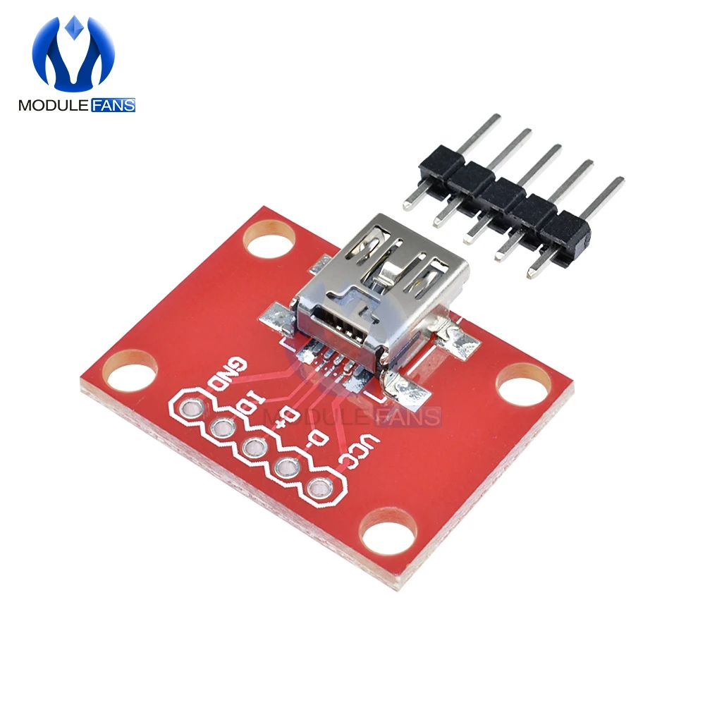 Плата адаптера для разработки мини USB с контактным разъемом удлинителя Mini