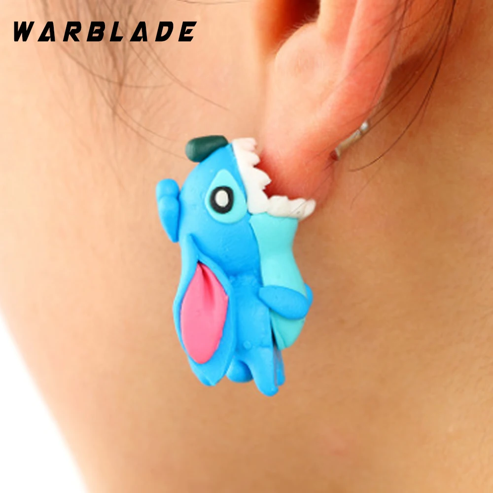 WBL серьги гвоздики в виде животных кота модные ручной работы из полимерной глины