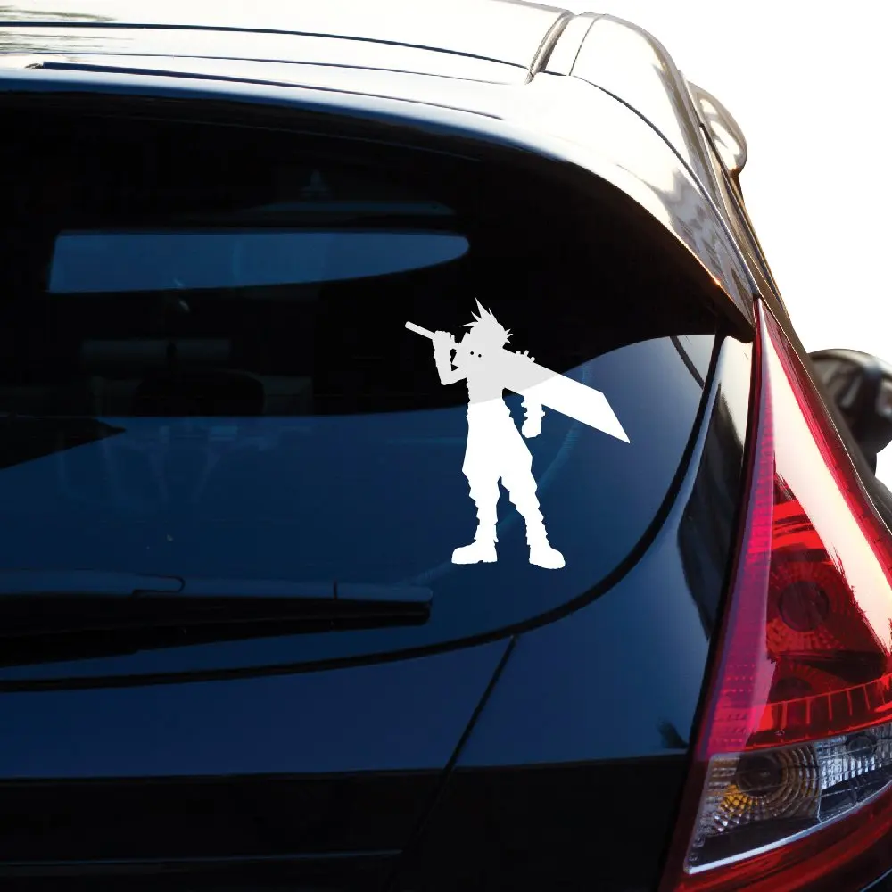 Последняя Фантазия 7 наклеек. Вдохновил наклейка с облаками. Для окна автомобиля