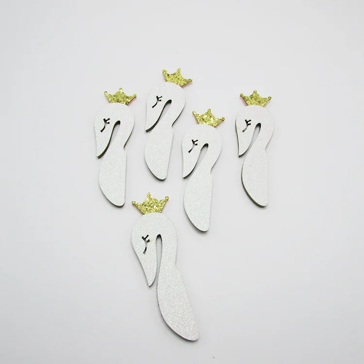 Блестящий Белый лебедь для DIY аксессуары корона детей ободки | Мать и ребенок