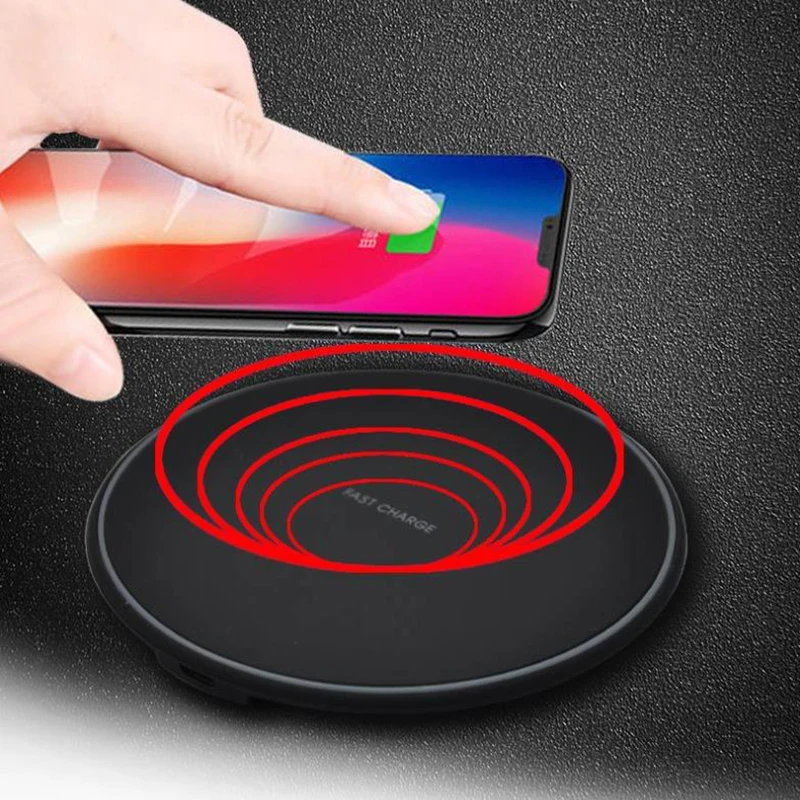Powstro 5 Вт 10 Вт быстрая скорость Беспроводное зарядное устройство для samsung USB Qi мобильного телефона зарядная подставка для iPhone XS Max XR X 8 Plus для планшета
