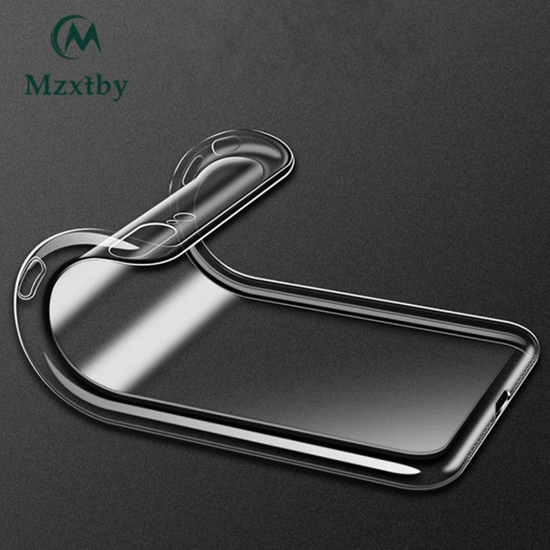 Тонкий прозрачный мягкий чехол Mzxtby из ТПУ с поддержкой беспроводной зарядки для