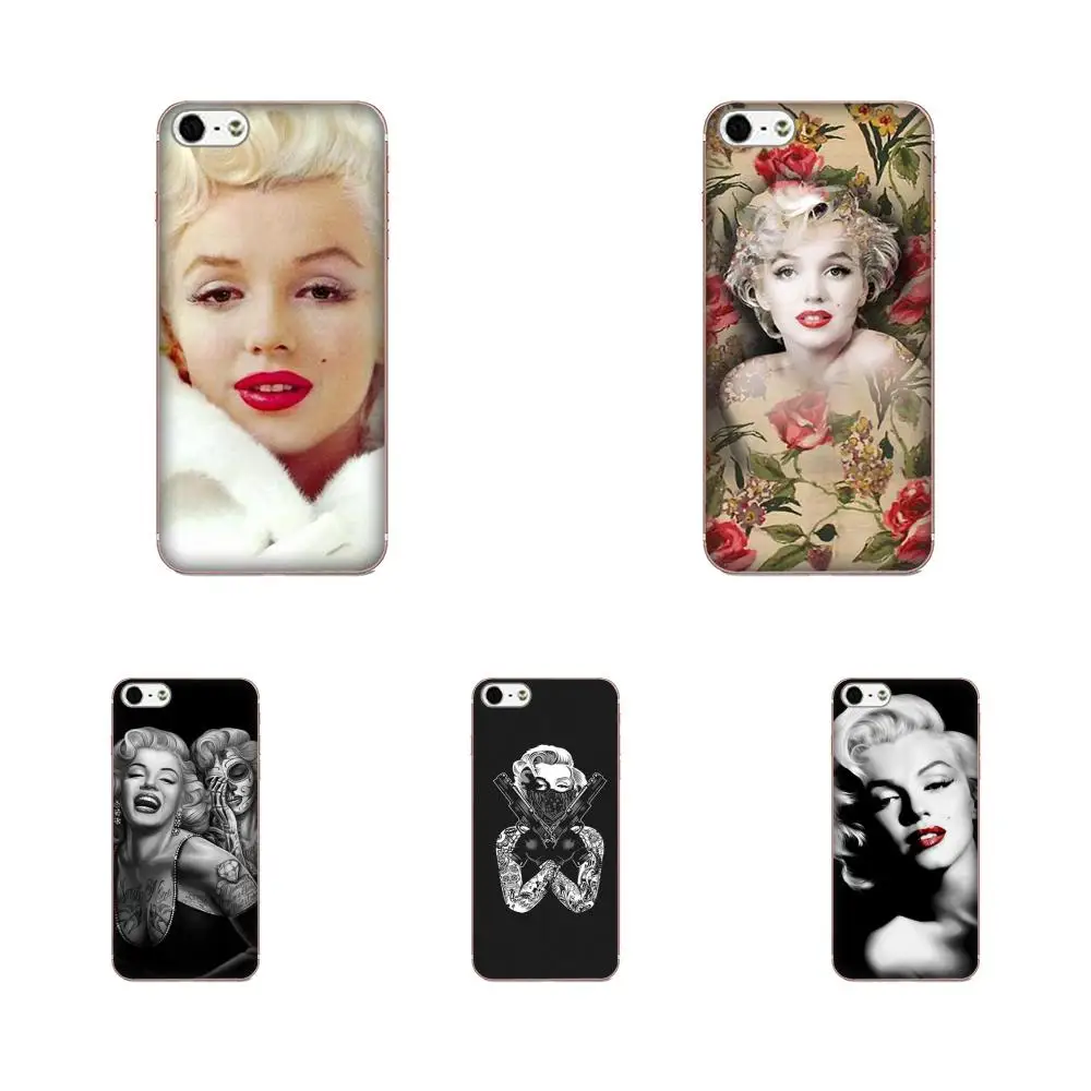 Мягкий Силиконовый ТПУ прозрачный узор для Apple iPhone 4 4S 5 5C 5S SE 6 6S 7 8 Plus X XS Max XR Мэрилин