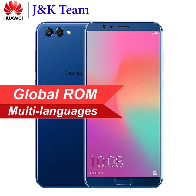 Huawei Honor V10 6 ГБ 64 Глобальный firmwarm NFC Смартфон вид 10 3750 мАч Android 8 0 AI процессор 5 99