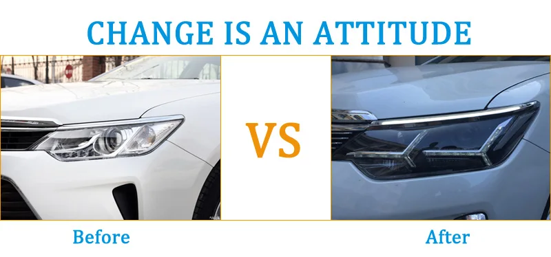 Для Toyota Camry, автомобильный Стайлинг светодиодный фонарь для бровей дневные ходовые огни DRL с желтым сигналом поворота