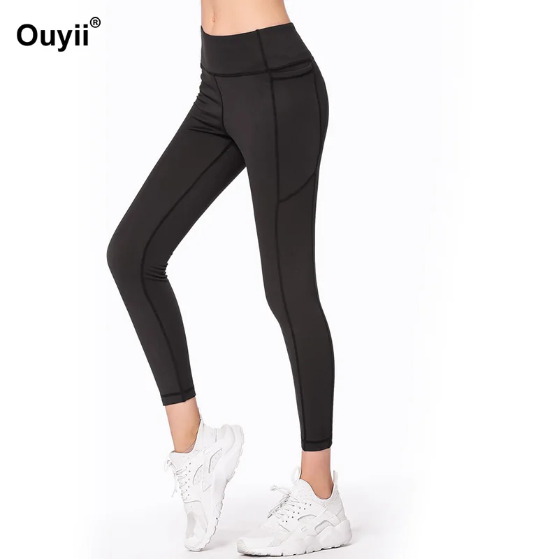 Спортивные штаны для йоги спортивные с высокой талией однотонные 2019|Штаны йоги| |