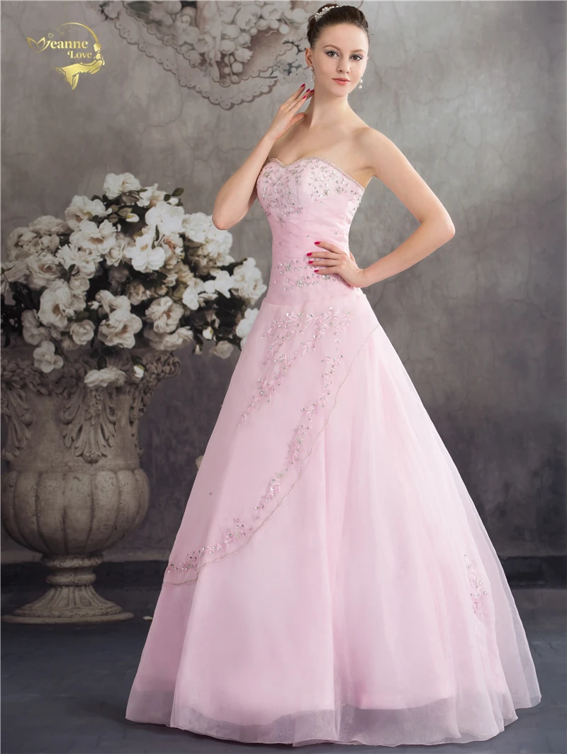 Vestido De Debutante, классическое стильное милое голубое Розовое Бальное Платье трапециевидной формы с вышивкой, бальное платье без рукавов, пышное платье JH2139